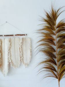 piec lisci_dekoracja z trawy egzot Dekoracje, lampy, wazony Monnarita – naturalnie piękne